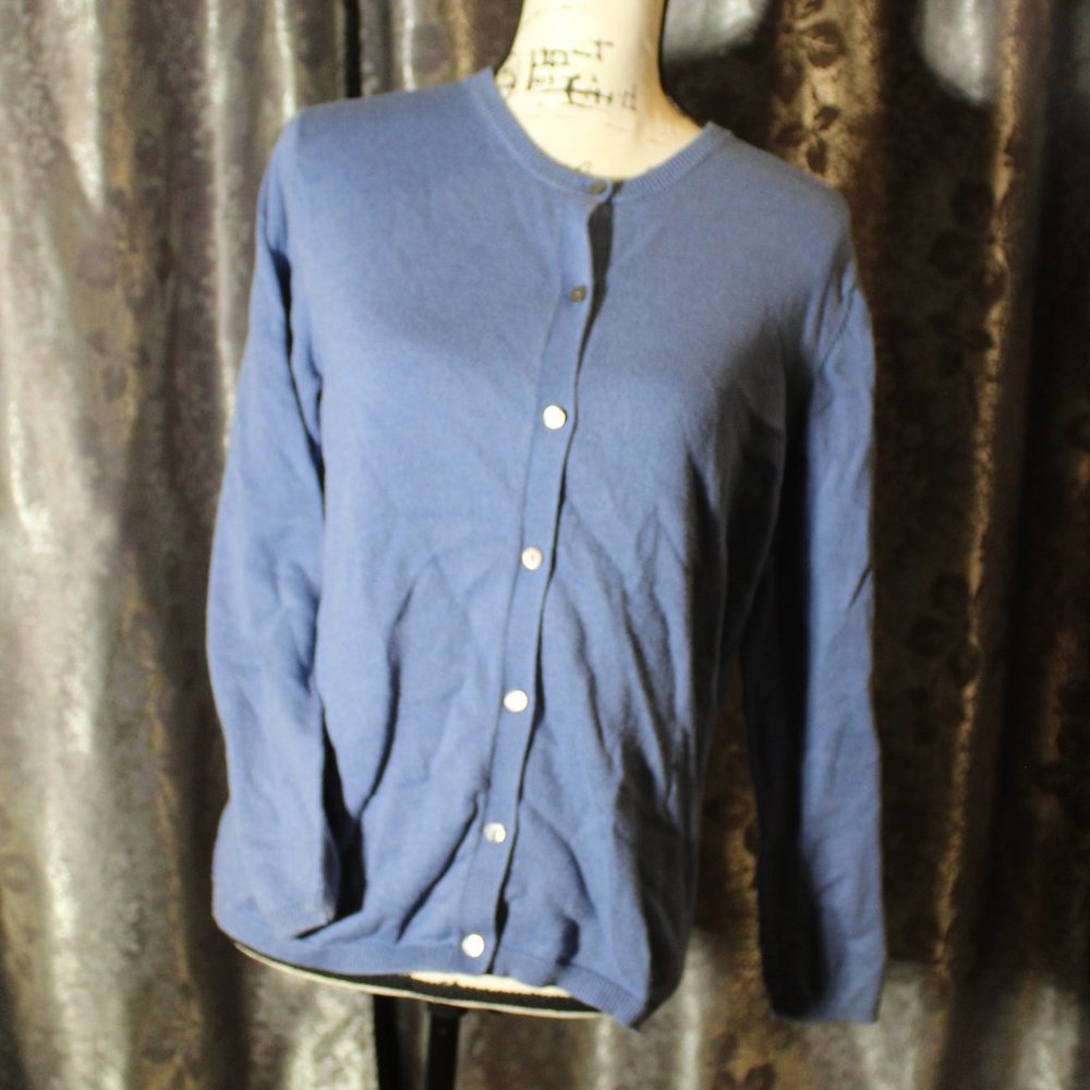 Cardigan Sweater - Size M - Blue